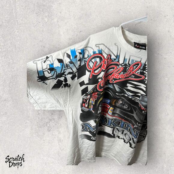 Vintage Chase Authentics AOP Dale Earnhardt Racing T-Shirt XL (26 x 31.5) NASCAR - Picture 4 of 6